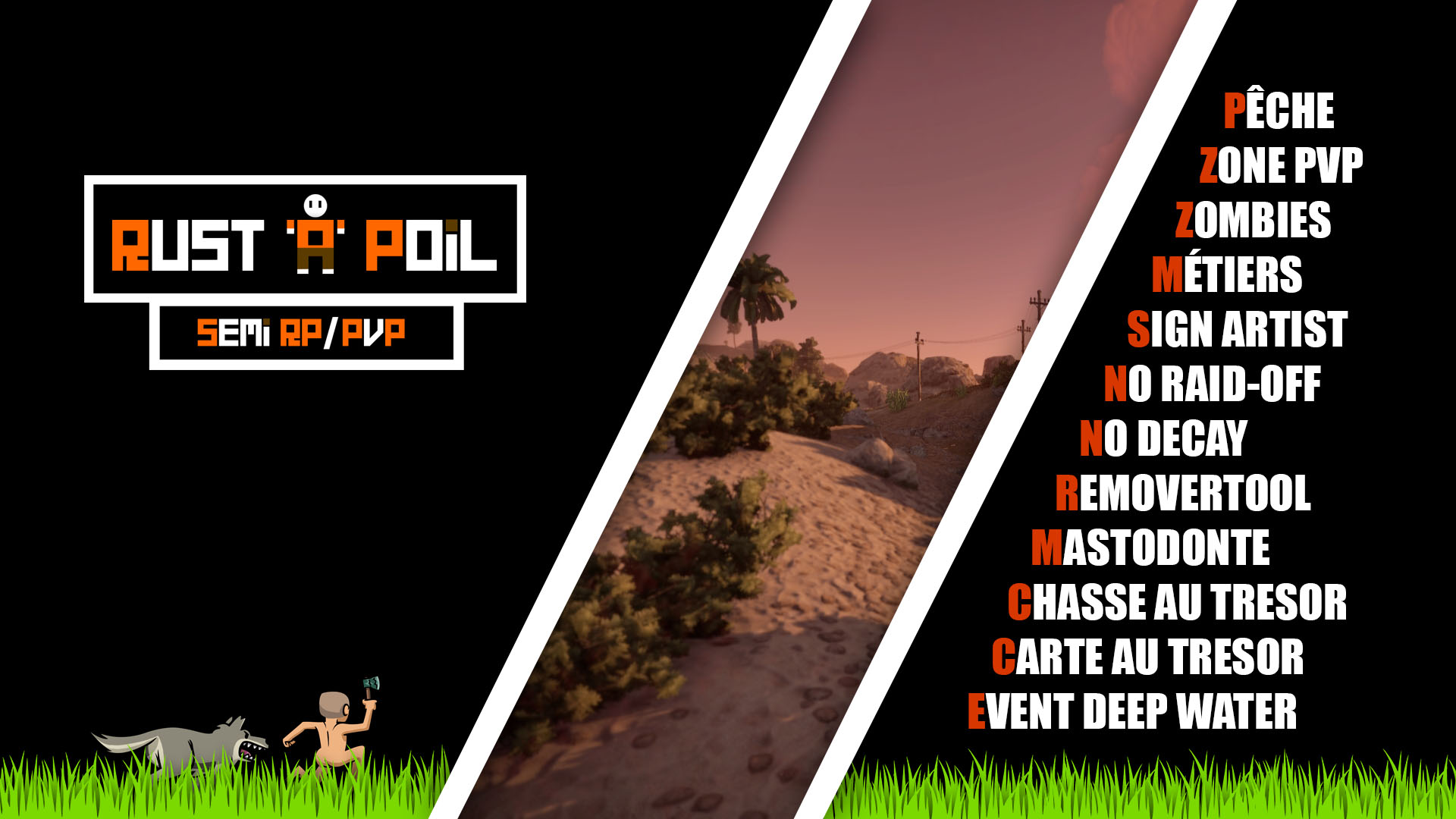 [FR] Rust &lsquo;A&rsquo; Poil SEMI RP/PVP &#8211; WIPE 05/07